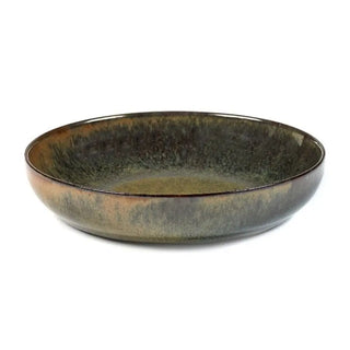 Serax Surface round deep plate Ocher grey 19 cm - 7.48 in - Buy now on ShopDecor - Discover the best products by SERAX design