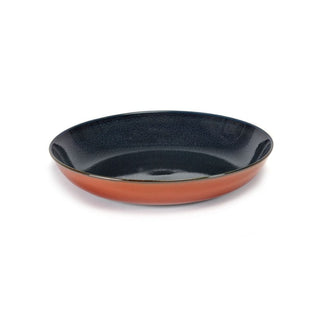 Serax Terres De Rêves pasta plate diam. 23.5 cm. dark blue/rust - Buy now on ShopDecor - Discover the best products by SERAX design