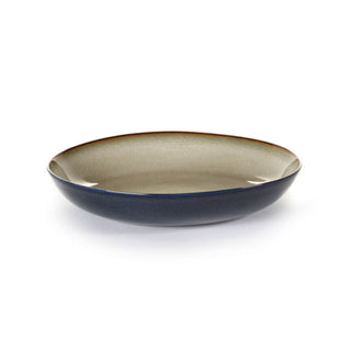 Serax Terres De Rêves pasta plate diam. 23.5 cm. misty grey/dark blue - Buy now on ShopDecor - Discover the best products by SERAX design