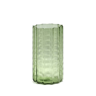 Serax Wave vase 01 green h. 21 cm. - Buy now on ShopDecor - Discover the best products by SERAX design