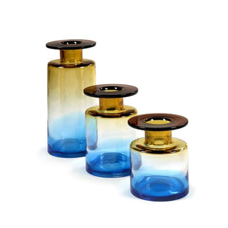 Serax Wind & Fire small vase blue and amber - Buy now on ShopDecor - Discover the best products by SERAX design