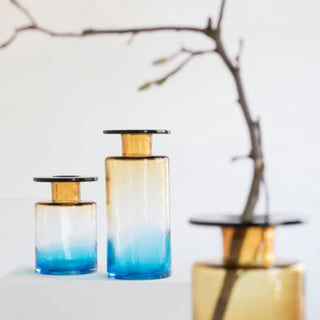 Serax Wind & Fire medium vase blue and amber - Buy now on ShopDecor - Discover the best products by SERAX design