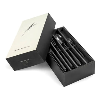 Serax Zoë set 24 cutlery black steel - Buy now on ShopDecor - Discover the best products by SERAX design