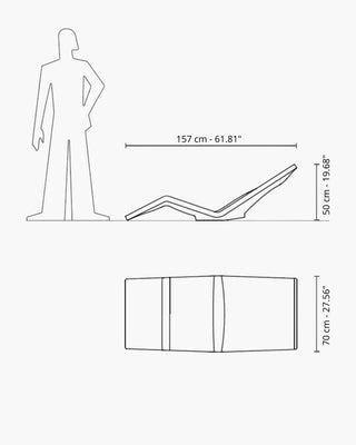 Serralunga Aqua sun lounger - Buy now on ShopDecor - Discover the best products by SERRALUNGA design