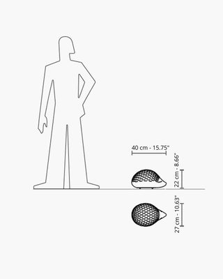 Serralunga Bonnie hedgehog shaped decoration - Buy now on ShopDecor - Discover the best products by SERRALUNGA design