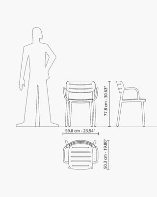 Serralunga Croisette armchair with armrests - Buy now on ShopDecor - Discover the best products by SERRALUNGA design