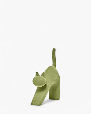 Serralunga Gatt-one cat shaped decoration Serralunga Moleskin Lime - Buy now on ShopDecor - Discover the best products by SERRALUNGA design