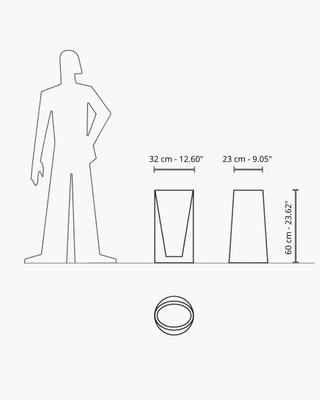 Serralunga Giano umbrella stand - Buy now on ShopDecor - Discover the best products by SERRALUNGA design