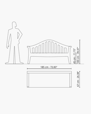 Serralunga Giulietta bench - Buy now on ShopDecor - Discover the best products by SERRALUNGA design