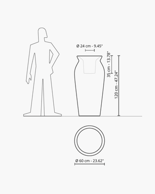 Serralunga June planter - Buy now on ShopDecor - Discover the best products by SERRALUNGA design