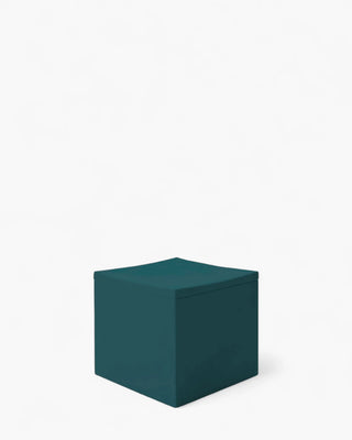 Serralunga Lounge Cube stool Serralunga Peacock Green 35 cm - 13.78 in - Buy now on ShopDecor - Discover the best products by SERRALUNGA design