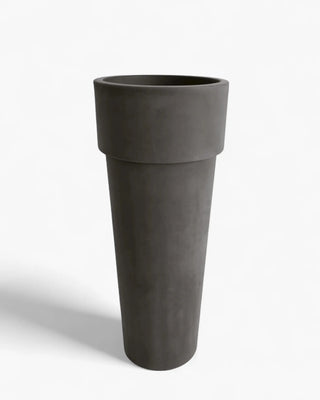 Serralunga Marcantonio planter moleskin Serralunga Moleskin Grey 90 cm - 35.43 in - Buy now on ShopDecor - Discover the best products by SERRALUNGA design