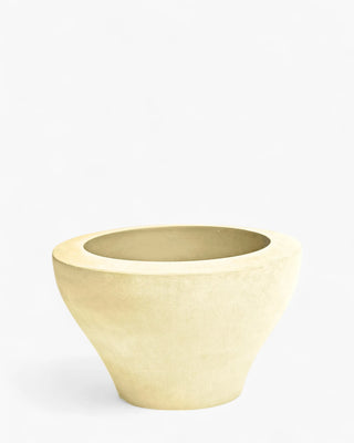 Serralunga Ming planter moleskin Serralunga Moleskin Champagne 50 cm - 19.68 in - Buy now on ShopDecor - Discover the best products by SERRALUNGA design