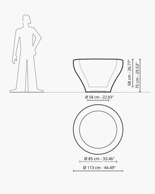 Serralunga Ming planter - Buy now on ShopDecor - Discover the best products by SERRALUNGA design