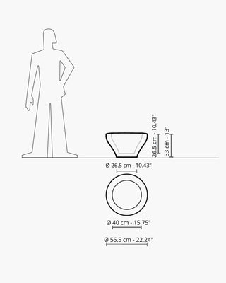 Serralunga Ming planter moleskin - Buy now on ShopDecor - Discover the best products by SERRALUNGA design