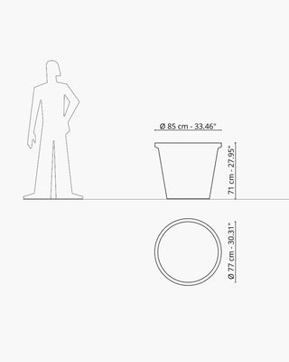 Serralunga Neoclassic Double Edge planter - Buy now on ShopDecor - Discover the best products by SERRALUNGA design