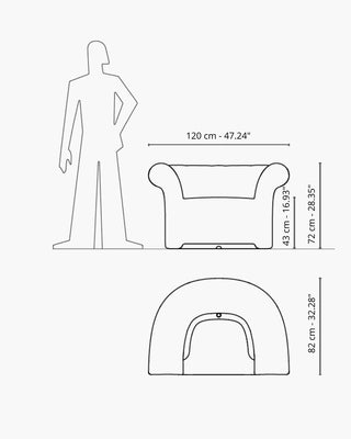 Serralunga Sirchester armchair with light - Buy now on ShopDecor - Discover the best products by SERRALUNGA design