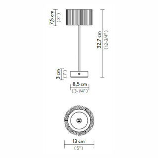 Slamp Accordéon Battery Table portable LED table lamp - Buy now on ShopDecor - Discover the best products by SLAMP design