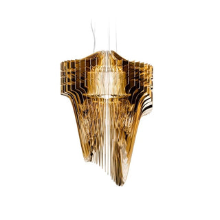 Slamp Aria Suspension S suspension lamp diam. 50 cm. Slamp Gold - Buy now on ShopDecor - Discover the best products by SLAMP design