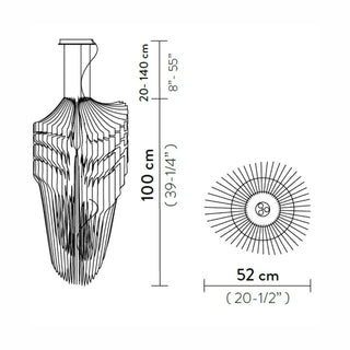 Slamp Avia Suspension M suspension lamp diam. 52 cm. - Buy now on ShopDecor - Discover the best products by SLAMP design