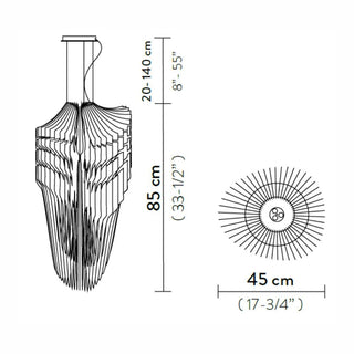 Slamp Avia Suspension S suspension lamp diam. 45 cm. - Buy now on ShopDecor - Discover the best products by SLAMP design