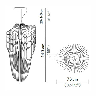 Slamp Avia Suspension XL suspension lamp diam. 75 cm. - Buy now on ShopDecor - Discover the best products by SLAMP design