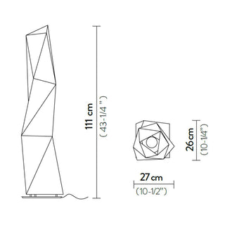 Slamp Diamond Floor L floor lamp h. 111 cm. - Buy now on ShopDecor - Discover the best products by SLAMP design