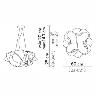 Slamp Fabula Supension Large lamp diam 60 cm. - Buy now on ShopDecor - Discover the best products by SLAMP design