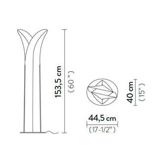 Slamp Las Palmas Floor XL floor lamp h. 153.5 cm. - Buy now on ShopDecor - Discover the best products by SLAMP design