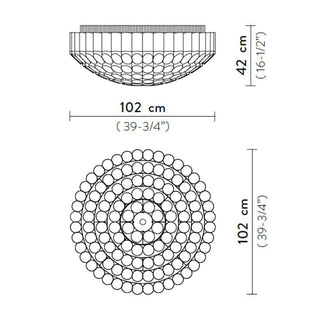 Slamp Odeon Ceiling lamp diam. 102 cm. - Buy now on ShopDecor - Discover the best products by SLAMP design