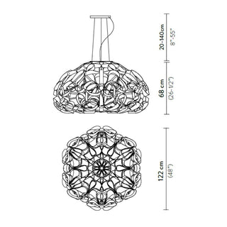 Slamp Quantica 120 Suspension lamp diam. 122 cm. - Buy now on ShopDecor - Discover the best products by SLAMP design