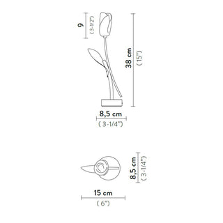 Slamp Tulip Battery LED portable table lamp - Buy now on ShopDecor - Discover the best products by SLAMP design