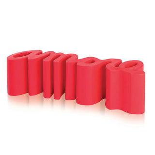 Slide Amore Bench Polyethylene Flame red - Buy now on ShopDecor - Discover the best products by SLIDE design
