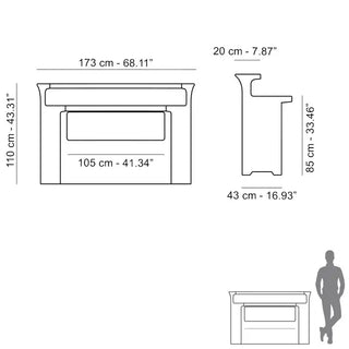 Slide Break Bar Light Console/Bar Counter - Buy now on ShopDecor - Discover the best products by SLIDE design