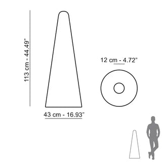 Slide Cono Floor Lamp Polyethylene - Buy now on ShopDecor - Discover the best products by SLIDE design