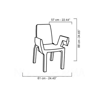 Slide Doublix Chair Polyethylene by Stirum Design - Buy now on ShopDecor - Discover the best products by SLIDE design