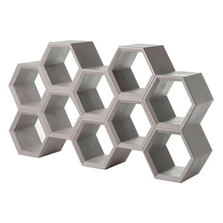 Slide Hexa self supporting bookcase Slide Dove Grey - Buy now on ShopDecor - Discover the best products by SLIDE design