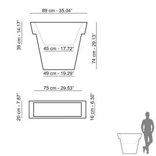 Slide Il Vaso Vase H.74 cm Polyethylene by Giò Colonna Romano - Buy now on ShopDecor - Discover the best products by SLIDE design