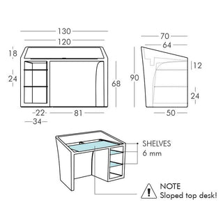 Slide Kanal Writing Desk Polyethylene by Bruno Houssin - Buy now on ShopDecor - Discover the best products by SLIDE design