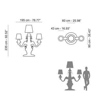 Slide - Design of Love King of Love Floor lamp by G. Moro - R. Pigatti - Buy now on ShopDecor - Discover the best products by SLIDE design