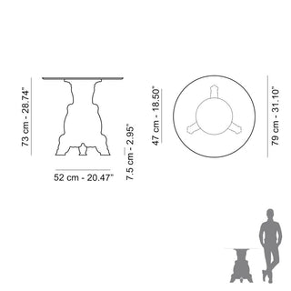 Slide - Design of Love Lord of Love Round table Milky White - Buy now on ShopDecor - Discover the best products by SLIDE design