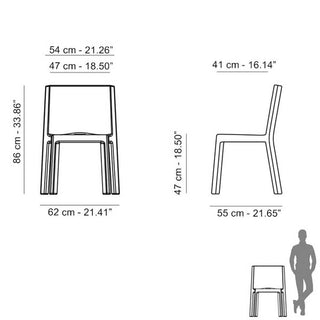 Slide Q4 Chair Polyethylene by Jorge Nàjera - Buy now on ShopDecor - Discover the best products by SLIDE design