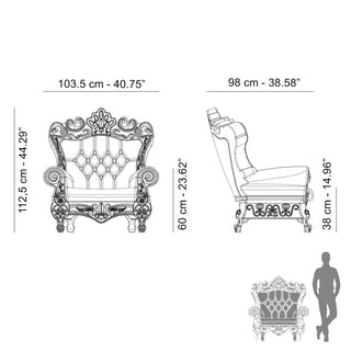 Slide - Design of Love Queen of Love Armchair by G. Moro - R. Pigatti - Buy now on ShopDecor - Discover the best products by SLIDE design