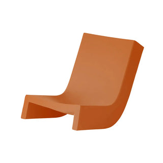 Slide Twist Chaise longue Polyethylene Slide Pumpkin orange FC - Buy now on ShopDecor - Discover the best products by SLIDE design