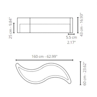 Slide Wave bench - Buy now on ShopDecor - Discover the best products by SLIDE design