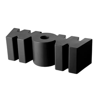Slide WOW bench Slide Jet Black FH - Buy now on ShopDecor - Discover the best products by SLIDE design