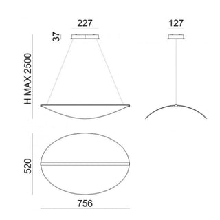 Stilnovo Diphy P1 suspension lamp LED 76 cm. - Buy now on ShopDecor - Discover the best products by STILNOVO design