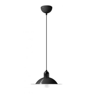 Stilnovo Lampiatta suspension lamp diam. 28 cm. White Black - Buy now on ShopDecor - Discover the best products by STILNOVO design