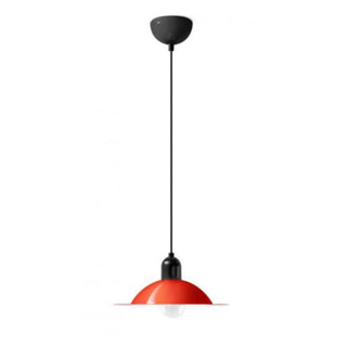 Stilnovo Lampiatta suspension lamp diam. 28 cm. White Red - Buy now on ShopDecor - Discover the best products by STILNOVO design