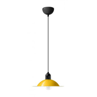 Stilnovo Lampiatta suspension lamp diam. 28 cm. White Yellow - Buy now on ShopDecor - Discover the best products by STILNOVO design